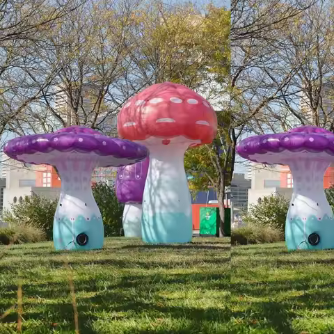 Led Lighting Inflatable Mushroom Stage Decoration Inflatable Mushroom Decoration