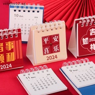 [Veryjoa] 2024 Mini Desk Calendar Office School Supplies Calendar Desk Calendar Monthly Planner Desk Accessories Decor Record [SG]