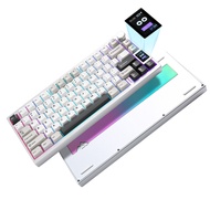 YUNZII AL80 Wireless Mechanical Keyboard, Full Aluminum CNC, Smart LCD Display, Hot Swappable Gasket