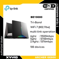TP-LINK Archer GE800 New BE19000 Tri-Band Wi-Fi 7 Gaming Router