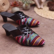 4 CM HEELS, PARTY SHOES, NTT WOVEN SHOES, ETHNIC SHOES, HANDMADE SHOES