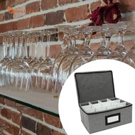 [Gamchiano] Whiskey Glass Storage Box Stemware Storage Case Drinkware Storage Box for Cupboard