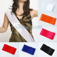 1pc Bride Shoulder Strap Blank Solid Color Birthday Party Sash Wedding Award Ceremony Etiquette Ribb