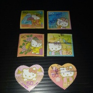 S0908: 50 yen hello kitty stamps