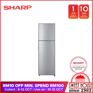 SHARP SJ325MSS 320L 2-DOOR FRIDGE/REFRIGERATOR