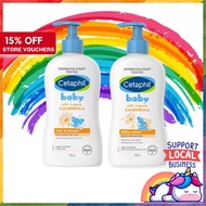 [Crazy Sale] Cetaphil Baby Calendula Organic Lotion | Cetaphil Baby Calendula Organic Wash+Shampoo 400mL