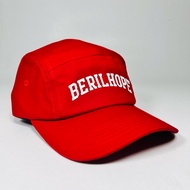 MERAH Berylhope Cap 5 Panel Red - Men's hat Red accessories
