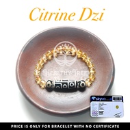 Stone Bracelet Citrine Crystalnatural mix Tibetan Dzi 9 Eyes