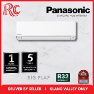 Panasonic 1.0HP/1.5HP/2.0HP/2.5HP Non Inverter Air Conditioner CS-PN9WKH/12WKH/18WKH/24WKH  + R32 Refrigerant + I-Auto