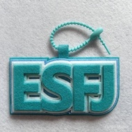 MBTI Personality Pendant Non-woven Keychain Birthday Gift