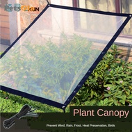[PETSOLA] Outdoors Plant Canopy Sunshade Wind Plastic Cover Shade Clear Supplies 1x1m