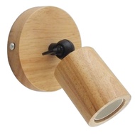 [Various Styles] Nordic Solid Wood Wall Lamp Universal Head Solid Wood Chandelier Holder E27 Screw T