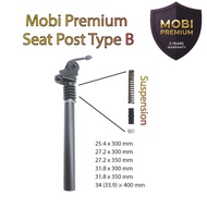 Mobi Premium Bicycle Bike Seat Post Pole Tube | Aluminium | Foldable | Suspension | Flip seat post