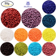 Beadthoven 2840pcs FGB&reg 11/0 Baking Paint Glass Seed Spacer Beads Grade A White 2x1.5mm Hole: 0.7