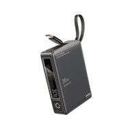 ( New Ccc ) Remax Power Bank 10000mah รุ่น Rpp-86 - undefined แบตสำรองไปจีนได มีสายชาร์จในตัว Type-c