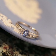 Blue Sapphire Oval Ring | 藍寶石橢圓戒指 | 18K 白金