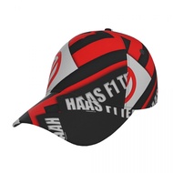 Haas F1 Team logo Fashion Curved Brim Baseball Cap Simple Casual Street Dance Hat All-Match Unisex S
