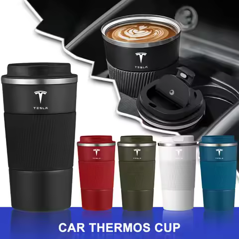 1PCS 5 colours Stainless Steel Coffee Cup Thermal Mug For Tesla Model 3 Model S X Y Roadster Space-X