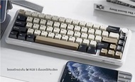 Attack Shark X66 RGB คีย์บอร์ดไร้สายแบบกลไก ไฟ RGB Hot-swappable ลูกบิดโลหะ เหมาะสําหรับ FPS เกมวินแ