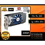 Tul RX 550G 2Gb I 64Bit D5 / His Rx 560 2G 128Bit Ddr5 Graphic Card 626