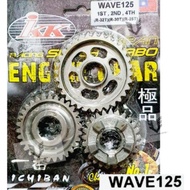 Wave125/W125 IKK Engine Gear Set 1ST 32T,2ND 30T,4TH 25T Gear Box Gear Racing Super Turbo