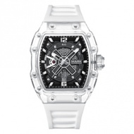 Mark Fairwhale Original Luminous Clear glass case Waterproof Male Luxury Mechanical Watch Watches Au