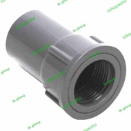 sdd sdl sok drat dalam luar pvc plastik socket f fitting pipa 1 1/4 in