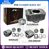FCB CYLINDER BLOCK SET- EX5 53mm/EX5 DREAM/ WAVE100 53mm/WAVE110/ DASH110 53mm/DREAM110 FI/ DASH110 
