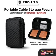 (MY) LionShield Portable Storage Travel Pouch Hard Cover Casing Organizer for Powerbank / AirPod / C