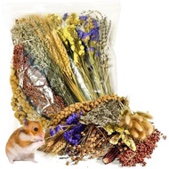 Natural Hamster Flower & Herb Habitat Deocr, Edible Hamster Sprays Flowers Bedding Mate, Hamsters Ca