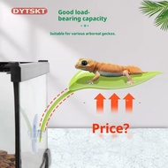 DYTSKT Frog Habitat Leaf Suction Cup Reptile Basking Area Resting Terrace Tank Accessories Simulated