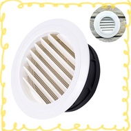 LEFT Exterior Wall Air Vent Grille Plastic Round Air Exhaust Vent Grille Ducting GHT