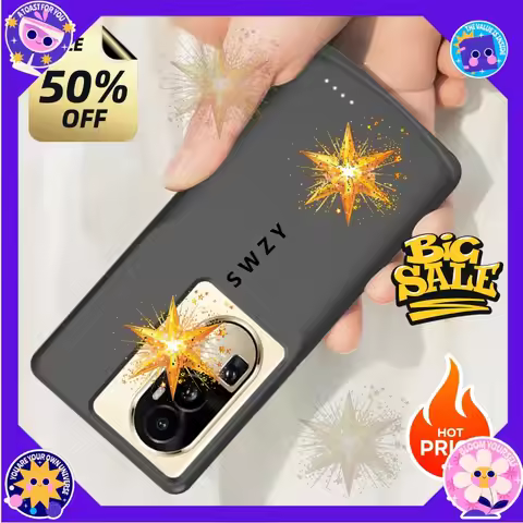 SWZY 10000mAh Power bank For OPPO Reno 10 Pro Plus Battery Cases Portable Charger Power Bank Cover f