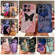 For Motorola Moto G86 Power Case Luxury Buttefly Painted Cover Soft Silicone Case For Motorola Moto 