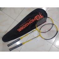 Badminton package for adults without joints 2 rackets + bag