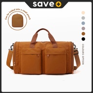 SAVE Foldable Travel Duffel Bag Sport Gym Bag Large Capacity Luggage Hand Carry Beg Balik Kampung Be
