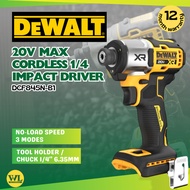 DEWALT DCF845N-B1 20V MAX XR (1/4″) 3-speed Cordless Brushless Impact Driver (Without Battery & Char