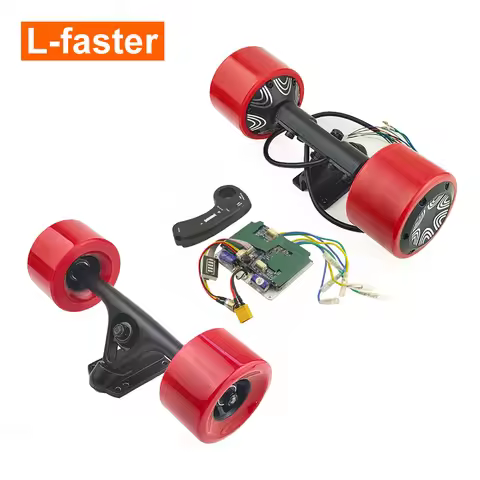 350W Electric Skateboard Wheel Drive Kit 90mm Brushless Hub Motor Truck Wireless Remote Control For 