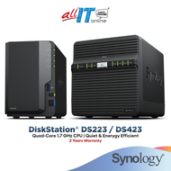 Synology DS223 2 Bay | Synology DS423 4 Bay | 4 Core 1.7GHz | NAS Storage | NAS Synology DiskStation
