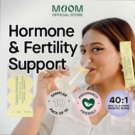 [10PC SAMPLER PACK] Moom Health Botanical Beverage Mix (Lemon) - Happy Hormones Support For PCOS, En