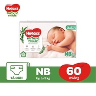Huggies Platinum NatureMade Diapers Size NB60/S82/M64/L54 Huggies NatureMade