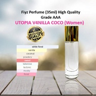 PERFUME UTOPI4 VANILLA COCO (WOMEN) K'YALI (35ML BOTTLE) EAU DE PARFUM HIGH QUALITY MINYAK WANGI EDP