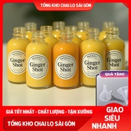 Combo 30ml Transparent Ginger Shot Glass Bottle for Ginger Shot Ginger Juice, Detox
