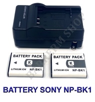 NP-BK1 \ NP-FK1 \ BK1 \ FK1 แบตเตอรี่ \ แท่นชาร์จ \ แบตเตอรี่พร้อมแท่นชาร์จสำหรับกล้องโซนี่ Battery \ Charger \ Battery and Charger For Sony DSC-S750, DSC-S780, DSC-S950, DSC-980, DSC-W180, DSC W190, MHS-PM1, MHS-PM1V, MHS-PM5, MHS-CM5 BY BARRERM SHOP