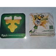 8 pieces carlsbeg smooth draught coaster