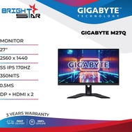 GIGABYTE 27" GIGABYTE M27Q M27Q-P GAMING MONITOR / SS IPS / 2560x1440@170HZ QHD / 1MS / SPEAKER