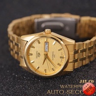 Seiko steel Gold couple watch autosecond waterproof#SEK40