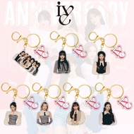 IVE Acrylic Keychain Girl Group Humanoid Keyring Bag Pendant Star Merchandise 2.4 S2026H