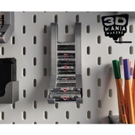 AA & AAA Pegboard Battery Holder Shelf Container Dispenser 3D Mania