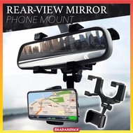 Car Rear View Mirror Mount Phone Holder Cermin Mount GPS Waze Holder Rear View Mirror Phone Holder